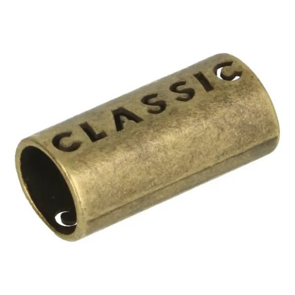 2 Stück Kordelenden messing für Kordeln bis 8mm