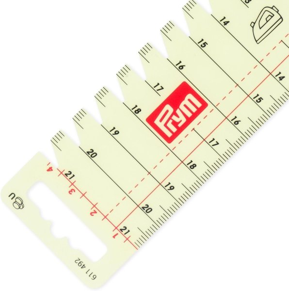 Prym Love Bügelhandmaß, transparent 21 cm