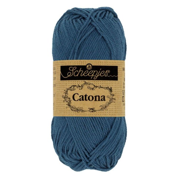 Scheepjes Catona Baumwollgarn 50g  - Light Navy / helles marine