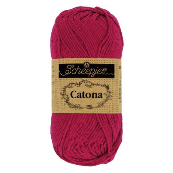 MINI Scheepjes Catona Baumwollgarn 10g  - Scarlet, Kirschrot