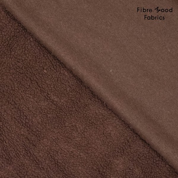 Fibre Mood | Knit Sheepskin | Teddy Teddystoff | Teddyplüsch | Boucle-Optik | braun