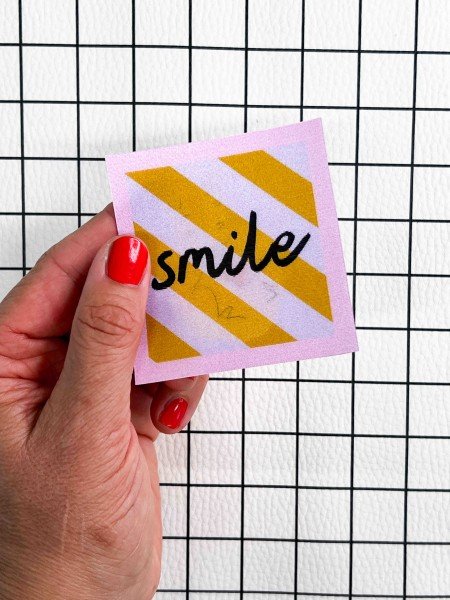 Flippatch - das aufnähbare Wackelbild-Patch - SMILE