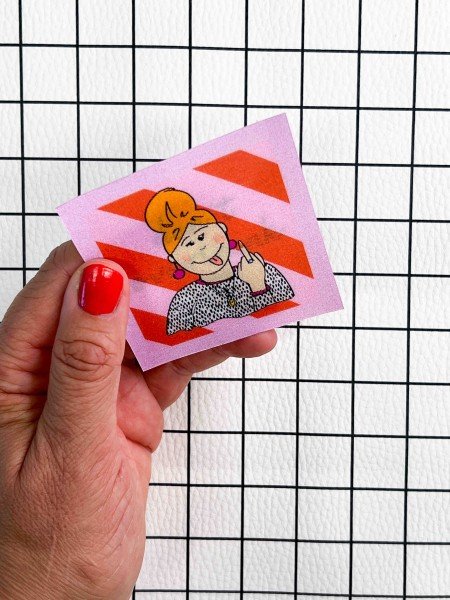 Flippatch - das aufnähbare Wackelbild-Patch - DON'T OVERTHINK IT