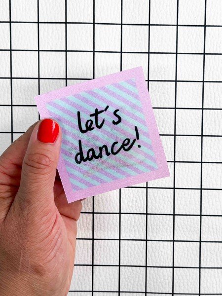 Flippatch - das aufnähbare Wackelbild-Patch - LET'S DANCE