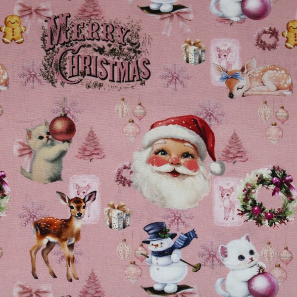 Baumwollstoff Merry Christmas