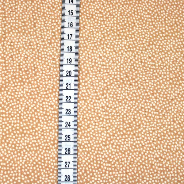 Baumwolljersey unregelmässige Punkte beige