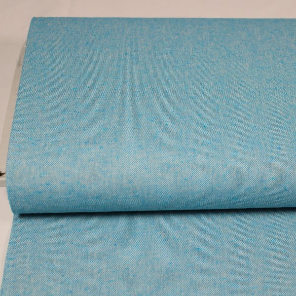 Canvas Dekostoff Leinenoptik himmelblau