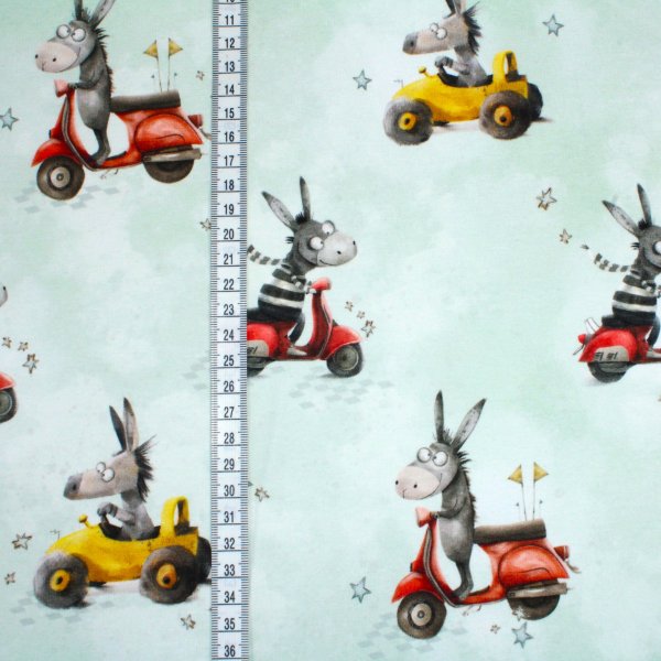 French Terry Eigenproduktion Esel-Abenteuer