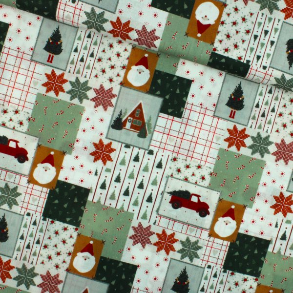 Weihnachtliches Patchwork in Skandi design