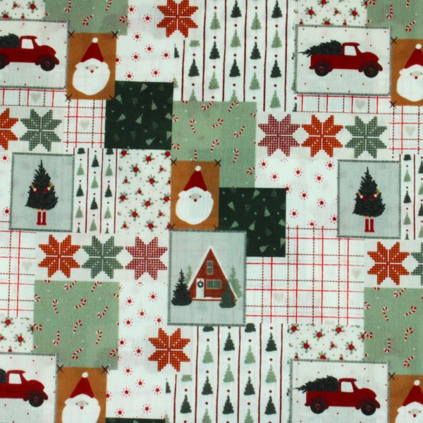 Weihnachtliches Patchwork in Skandi design