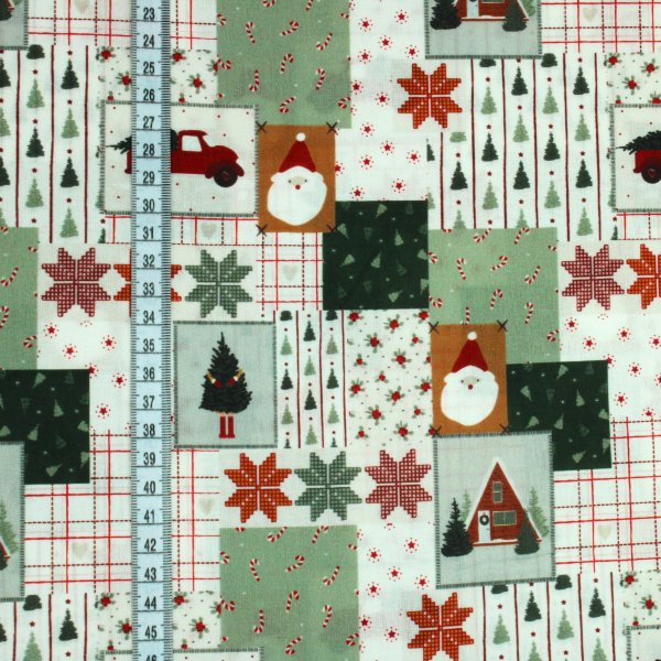 Weihnachtliches Patchwork in Skandi design