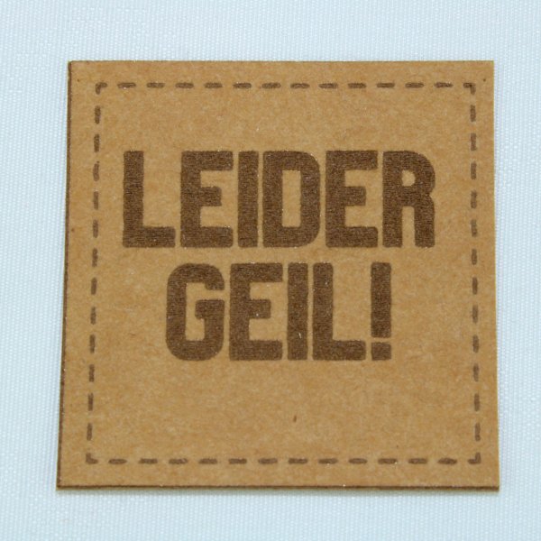 SnapPap Label hellbraun 45x45 mm LEIDER GEIL