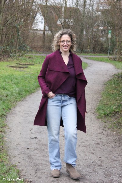 Wollwalk Naomi burgundy rot