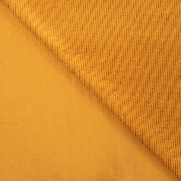 WASHED CORD 8W STRETCH  - goldbraun