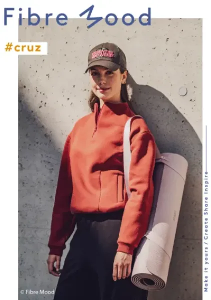 Fibre Mood FM997249 knit co/lu 2×2 rib collar Bündchen,  weinrot