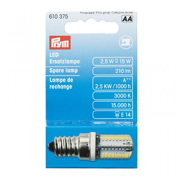 Prym LED-Ersatzlampe für Nähmaschine Schraubgewinde, 51 x 15 mm