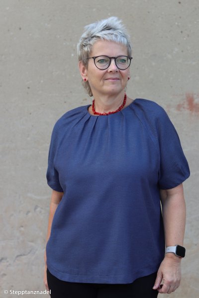 Baumwolle Webware Mika anthrazit