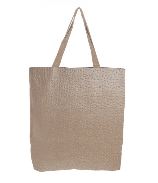 Metallic Kunstleder Aurora beige