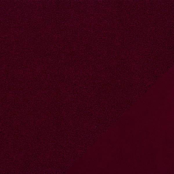 Teddybouclé/ Fleece "Teddy" bordeaux/ Swafing