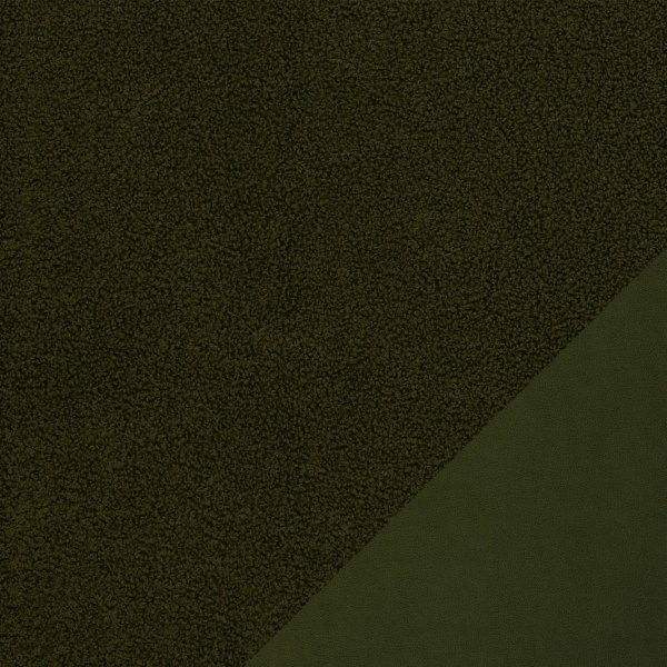 Teddybouclé/ Fleece "Teddy" khaki/ Swafing