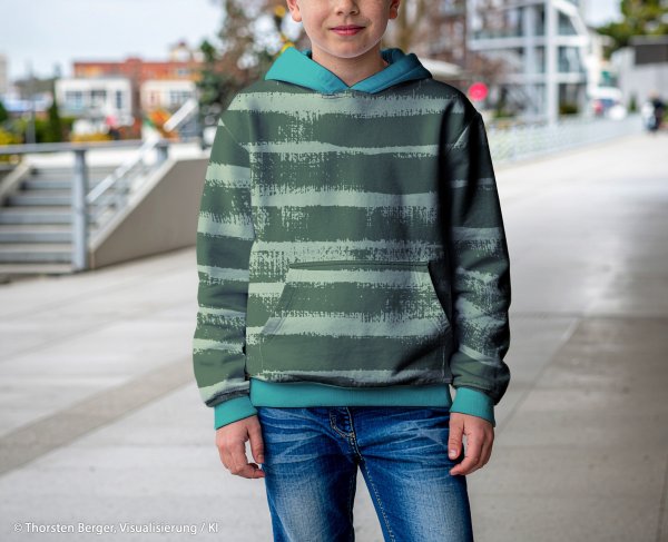 Panel French Terry Dachshund Berny by Thorsten Berger smaragd