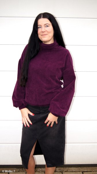 Cordjersey JUNA bordeaux