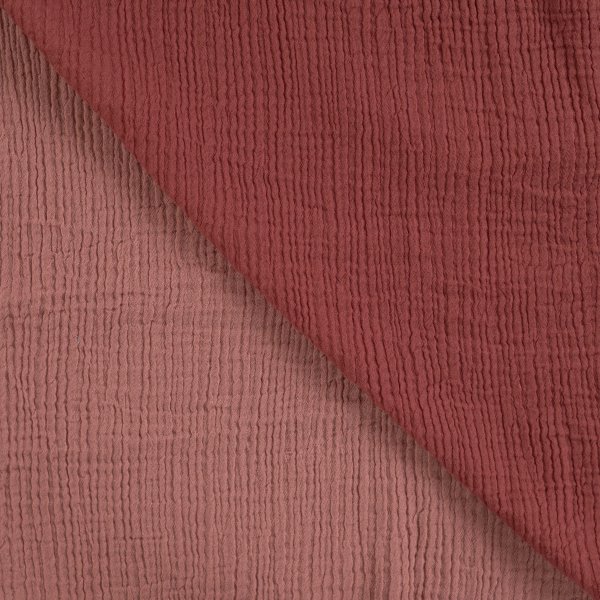 Double Face Musselin old pink / dusty rose