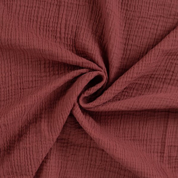 Double Face Musselin old pink / dusty rose