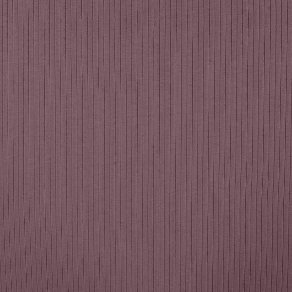 Baumwolljersey Rippjersey uni mauve