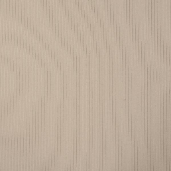 Baumwolljersey Rippjersey uni sand