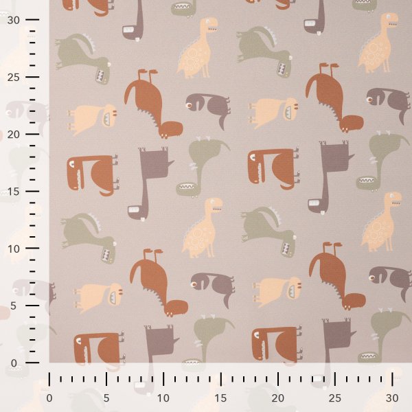 Softshell Dinosaurier auf grau