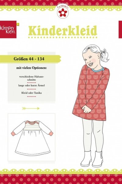 Schnittmuster Kinderkleid Klimperklein Mädchen