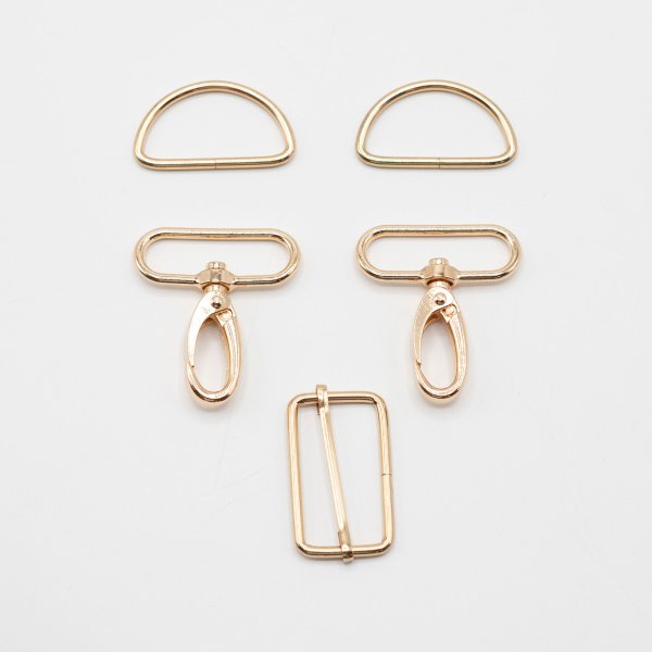 Taschenzubehör-Set 40mm gold